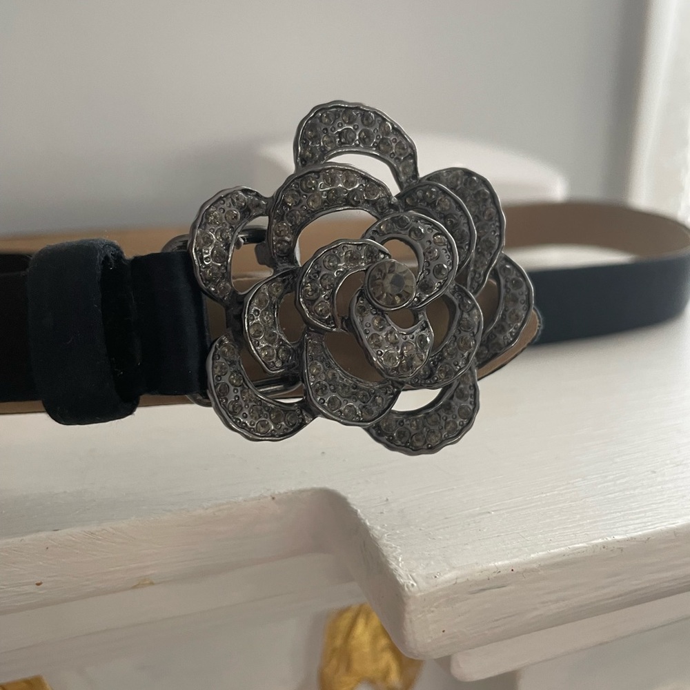 Beautiful Blingy Vintage Talbots Navy belt. - Picture 1 of 4